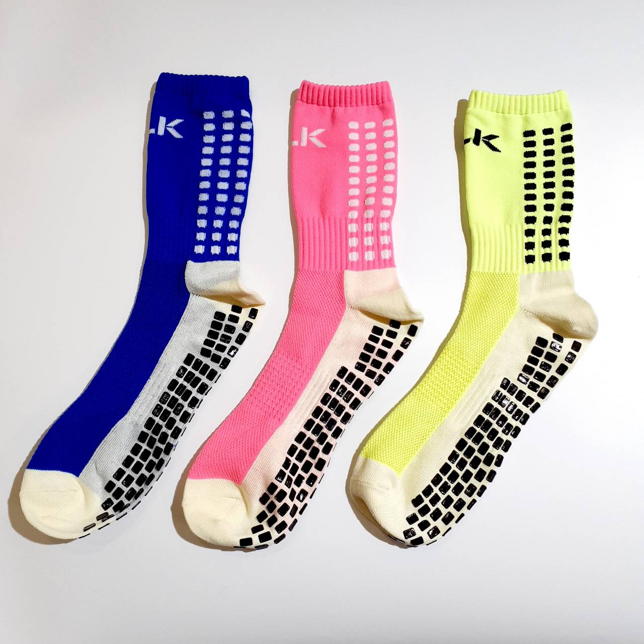 【BLK】BLK&トリコロール限定販売 グリップソックス ミドル