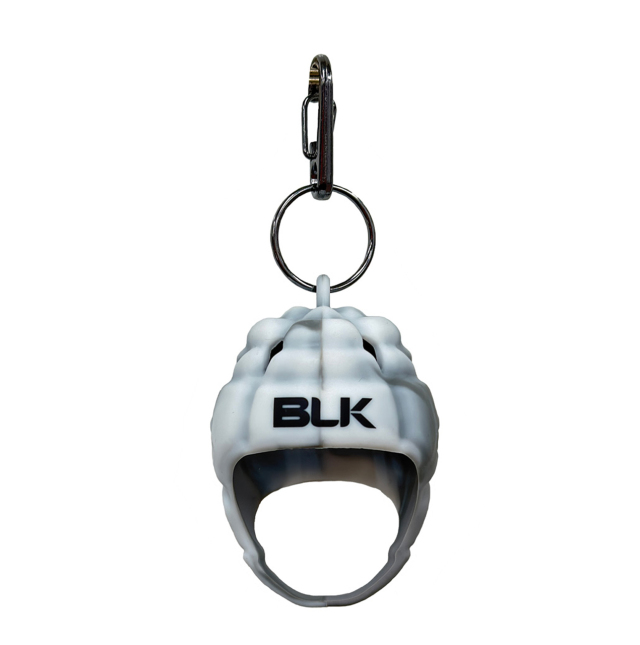 【BLK】ヘッドガードキーホルダー　グレーマーブル